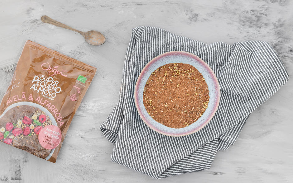 Super pequeno-almoço Avelã Alfarroba Origens bio