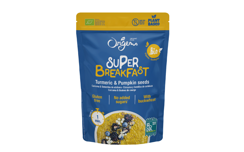 Super Pequeno Almoço Instantâneo Curcuma e Abóbora 300g s/glúten