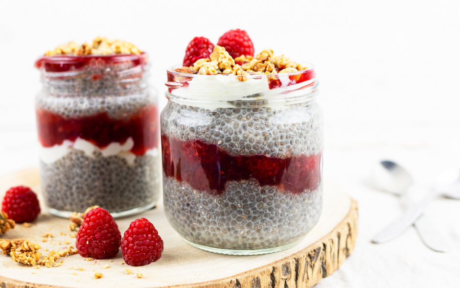 Pudim de Chia com Iogurte e Doce de Frutos Vermelhos site