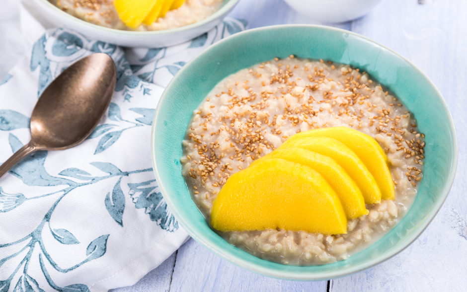 Manga com arroz de coco