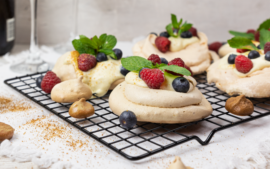 Pavlovas de Açúcar de Coco