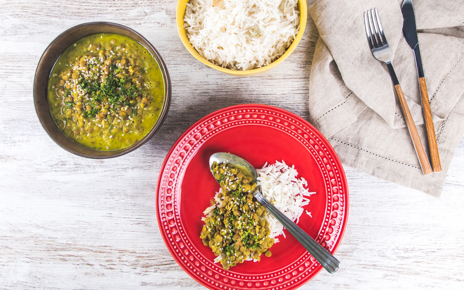 Dahl de lentilhas com arroz basmati Superior