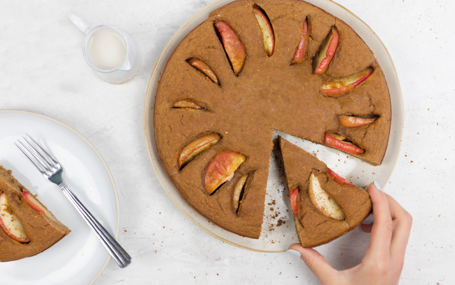 Bolo de Maçã e Canela Vegan