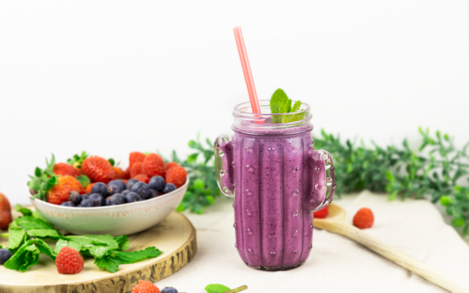 Smoothie Proteico de Frutos Vermelhos