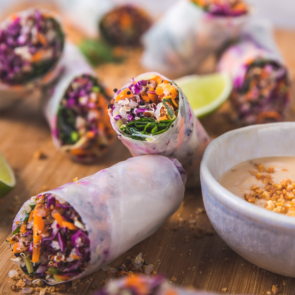 receita de spring rolls