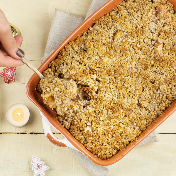 crumble de maçã