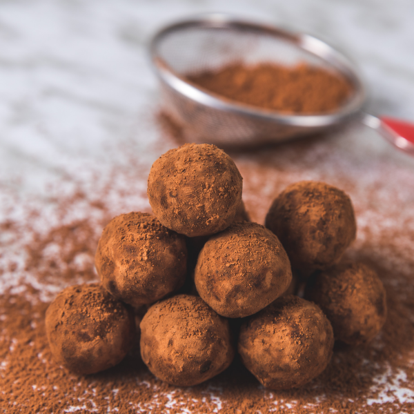 Trufas de Matcha e Cacau