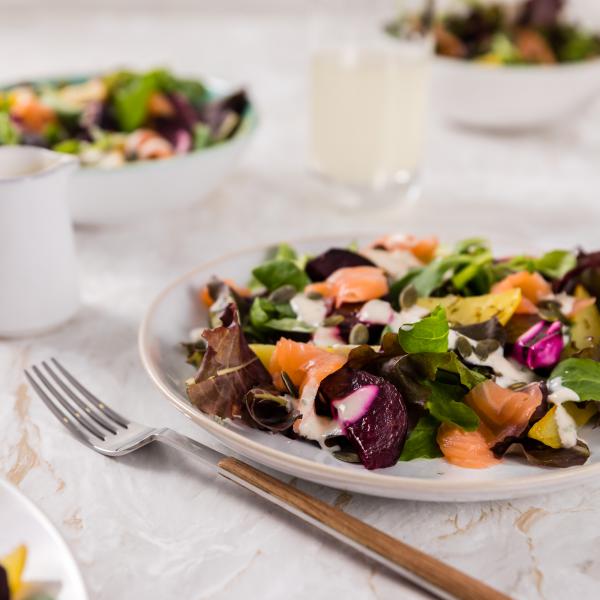 Salada de Salmão Fumado