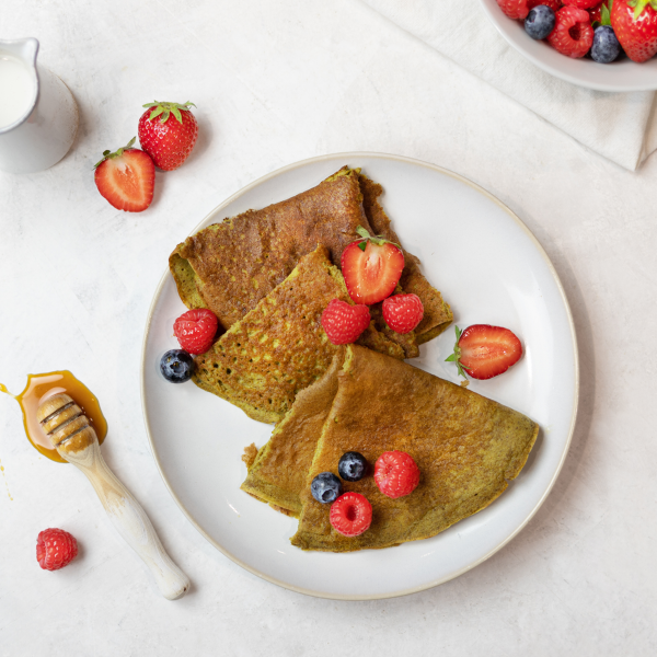 Crepes de curcuma squared