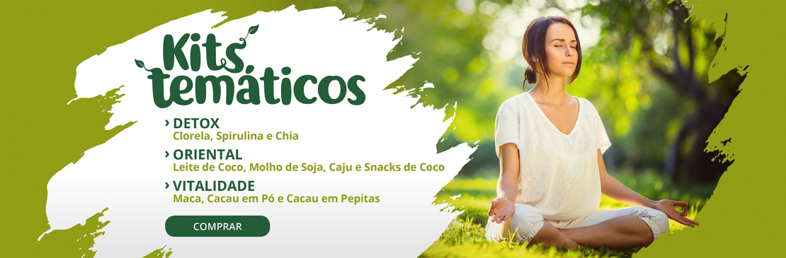 Kits temático detox, oriental, vitalidade