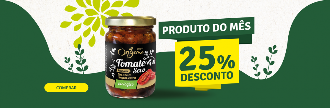 Produto do Mês Março 2025 - Tomate Seco - 25% desconto